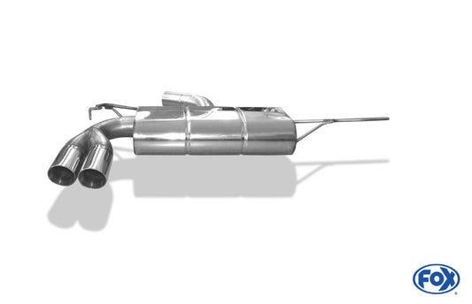 FOX VW Golf V GTI/ GTD Endschalldämpfer - 2x76 Typ 25