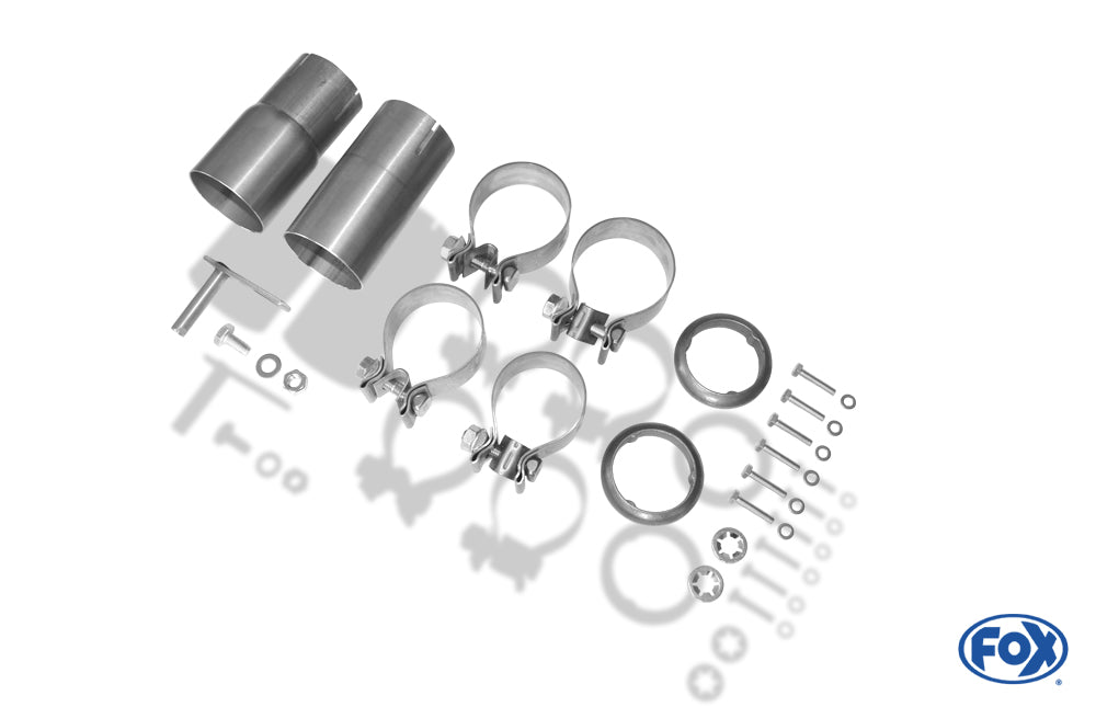 Audi A3 - 8P (3-Türer) Endschalldämpfer Ø70mm Ausgang rechts/links - 129x106 Typ 32 rechts/links
