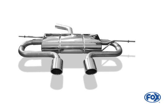 VW Golf V Endschalldämpfer Ausgang mittig R32-Design - 2x90 Typ 16 mittig