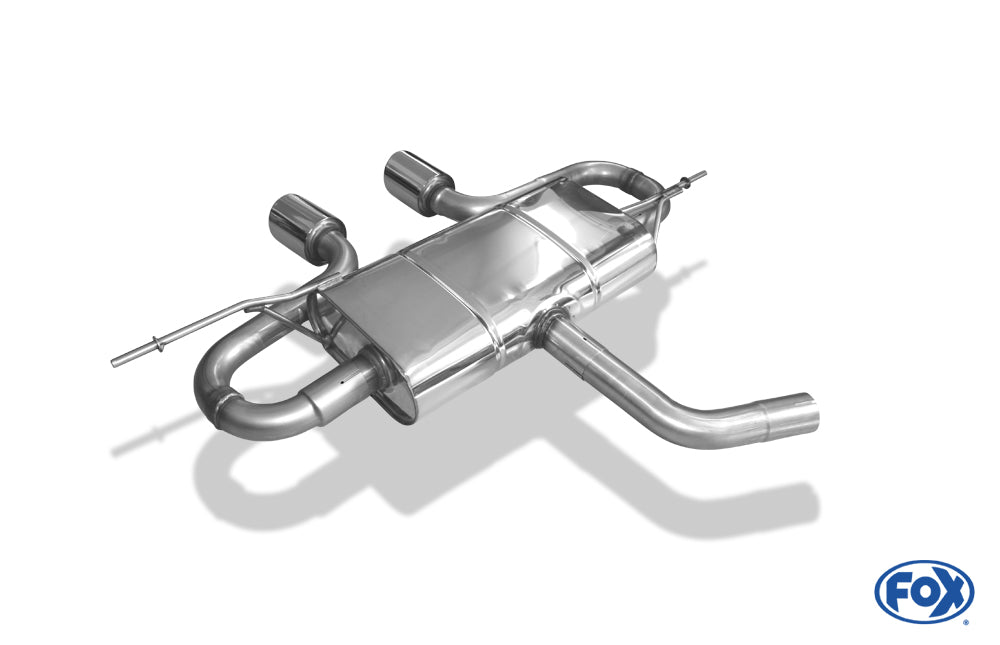 VW Golf V Endschalldämpfer Ausgang mittig R32-Design - 2x90 Typ 16 mittig
