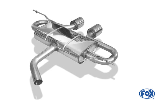 VW Golf V Endschalldämpfer Ausgang mittig R32-Design - 2x100 Typ 17 mittig