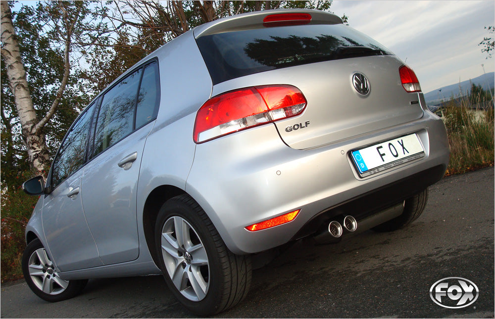 VW Golf VI Endschalldämpfer einseitig - 2x80 Typ 13