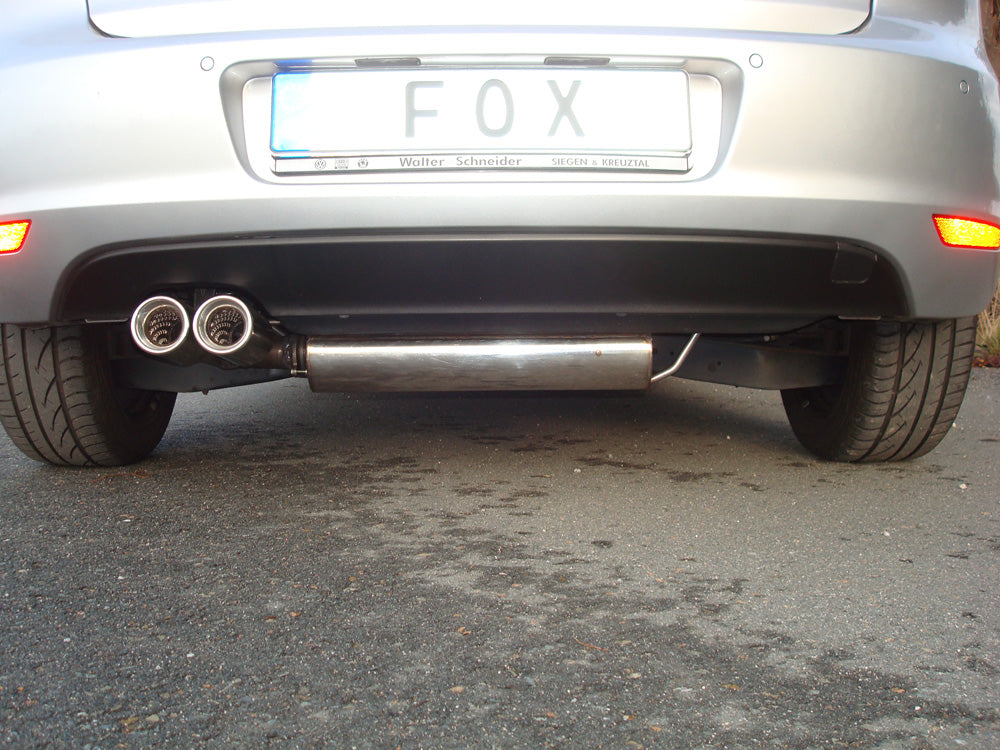 VW Golf VI Endschalldämpfer einseitig - 2x80 Typ 13