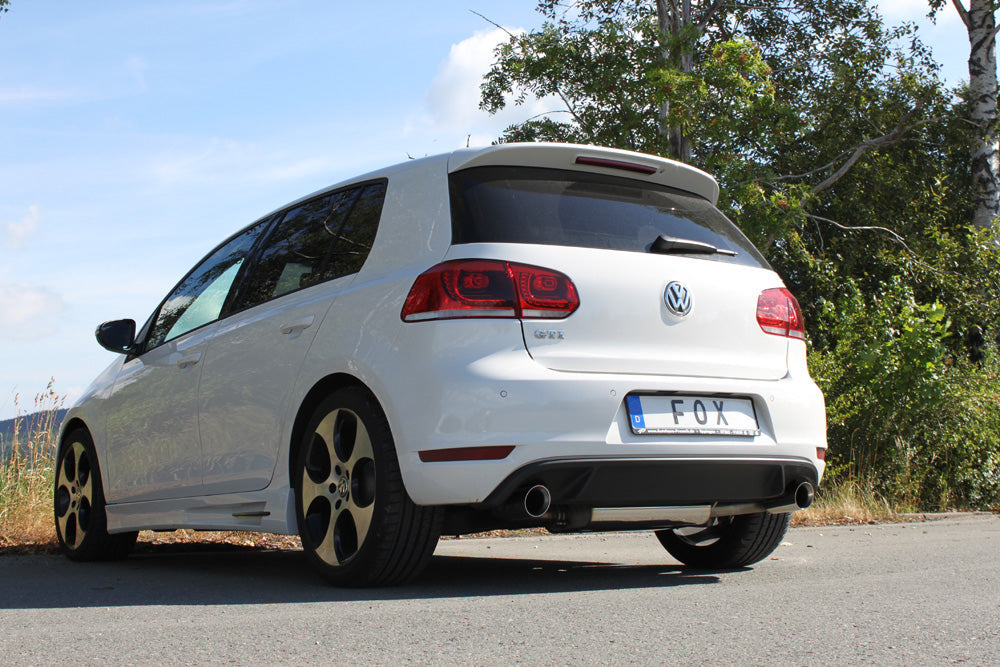 VW Golf 6 GTI + Cabrio Endschalldämpfer Ausgang rechts/links - 1x90 Typ 25 rechts/links