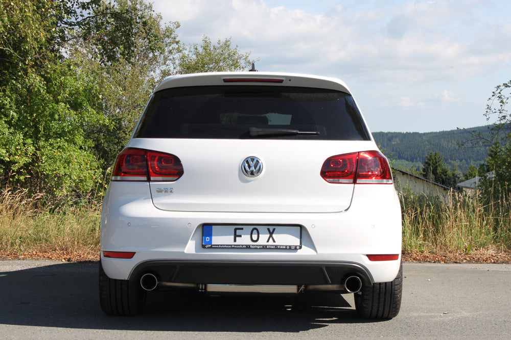 VW Golf 6 GTI + Cabrio Endschalldämpfer Ausgang rechts/links - 1x90 Typ 25 rechts/links
