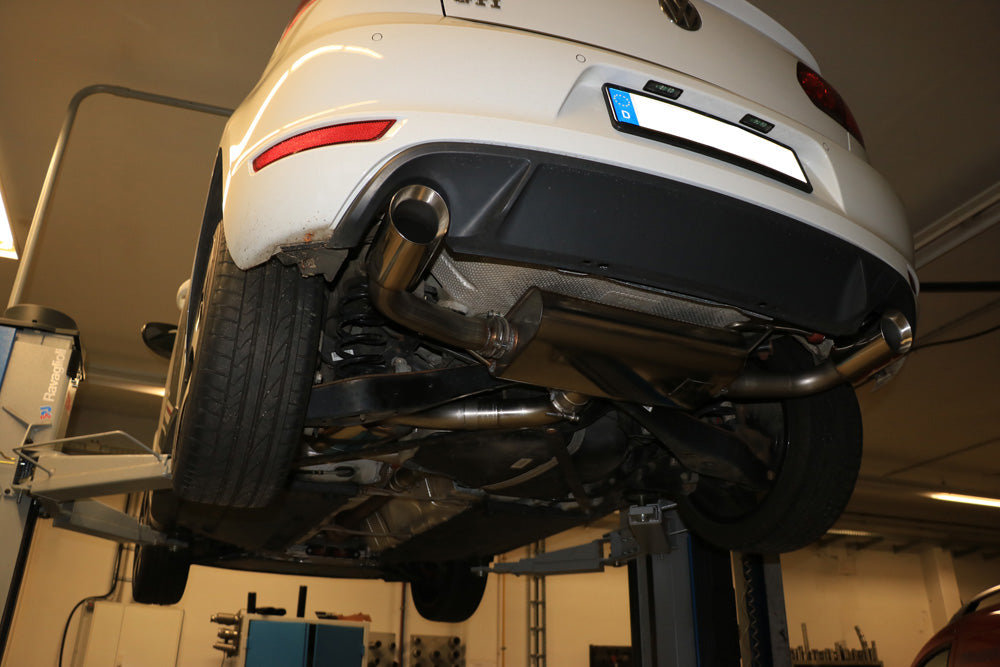 VW Golf 6 GTI + Cabrio Endschalldämpfer Ausgang rechts/links - 1x100 Typ 25 rechts/links