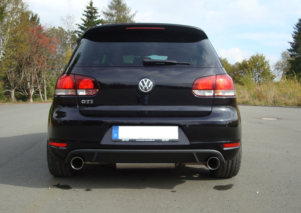 VW Golf 6 GTI + Cabrio Endschalldämpfer Ausgang rechts/links - 1x100 Typ 25 rechts/links