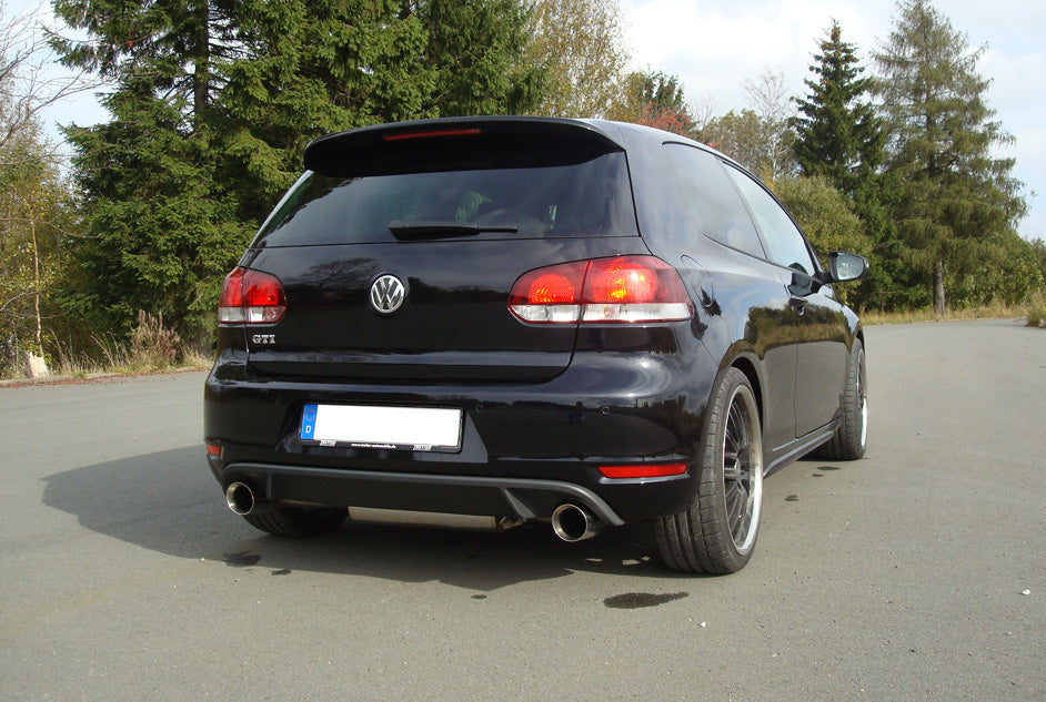VW Golf 6 GTI + Cabrio Endschalldämpfer Ausgang rechts/links - 1x100 Typ 25 rechts/links