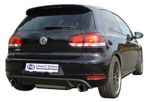 VW Golf 6 - 1,8l TFSI/ GTD Endschalldämpfer Ausgang rechts/links - 1x100 Typ 25 rechts/links