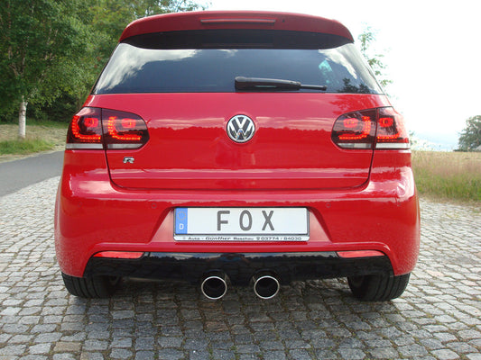 VW Golf VI R 4motion Endschalldämpfer Ausgang mittig - 2x100 Typ 16