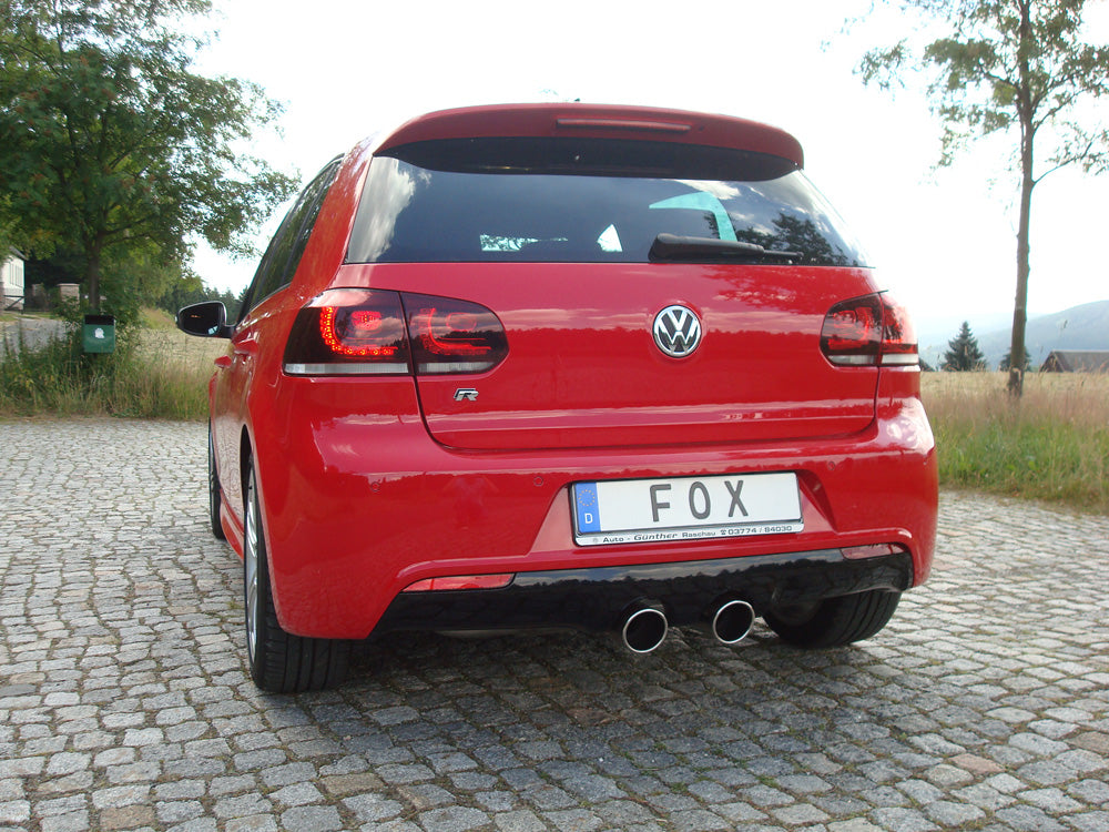 VW Golf VI R 4motion Endschalldämpfer Ausgang mittig - 2x100 Typ 16
