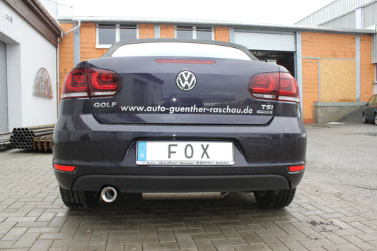 VW Golf VI Cabrio Endschalldämpfer - 1x90 Typ 13