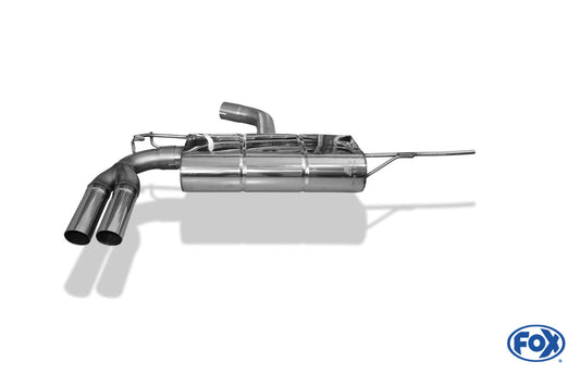 VW Golf VI Endschalldämpfer - 2x63 Typ 14