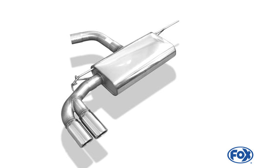 VW Golf VII - mit starrer Hinterachse Endschalldämpfer einseitig - 2x80 Typ 16