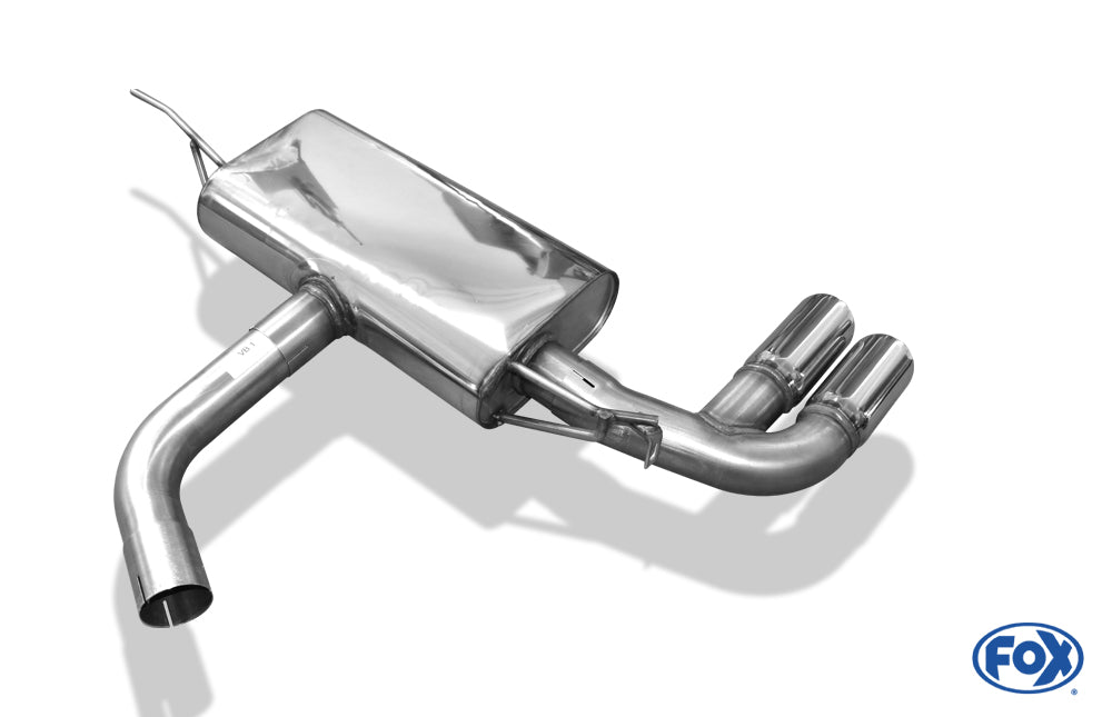 VW Golf VII - mit starrer Hinterachse Endschalldämpfer einseitig - 2x80 Typ 16