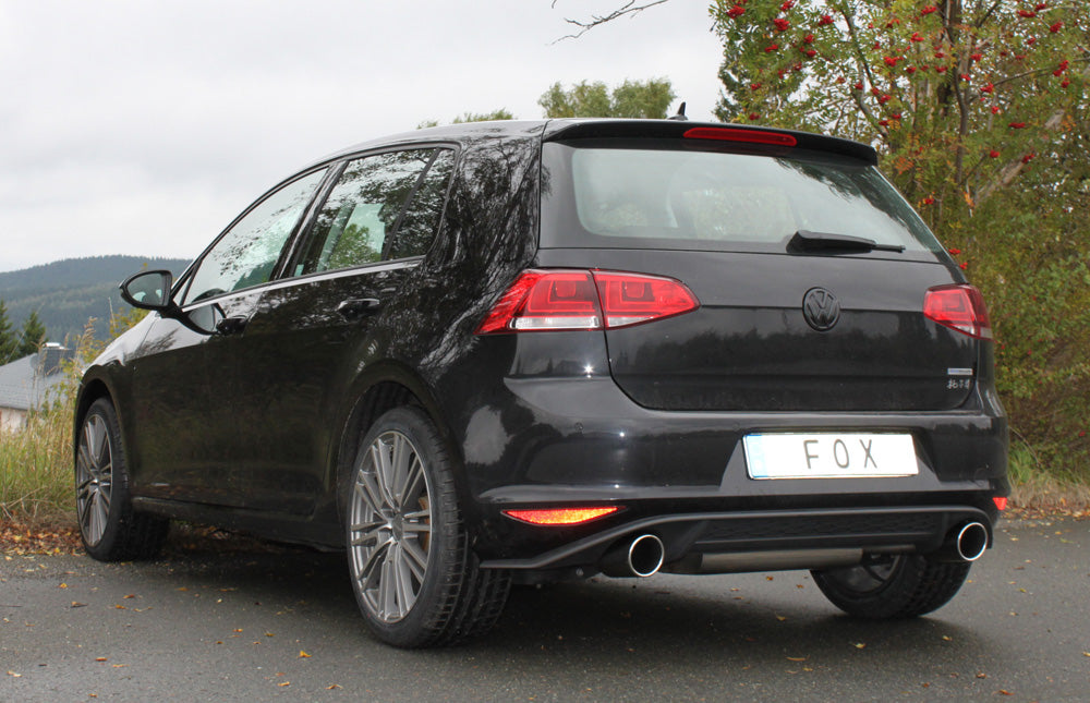 VW Golf VII - starre Hinterachse - GTI-Optik Endschalldämpfer rechts/links - 1x100 Typ 16 rechts/links