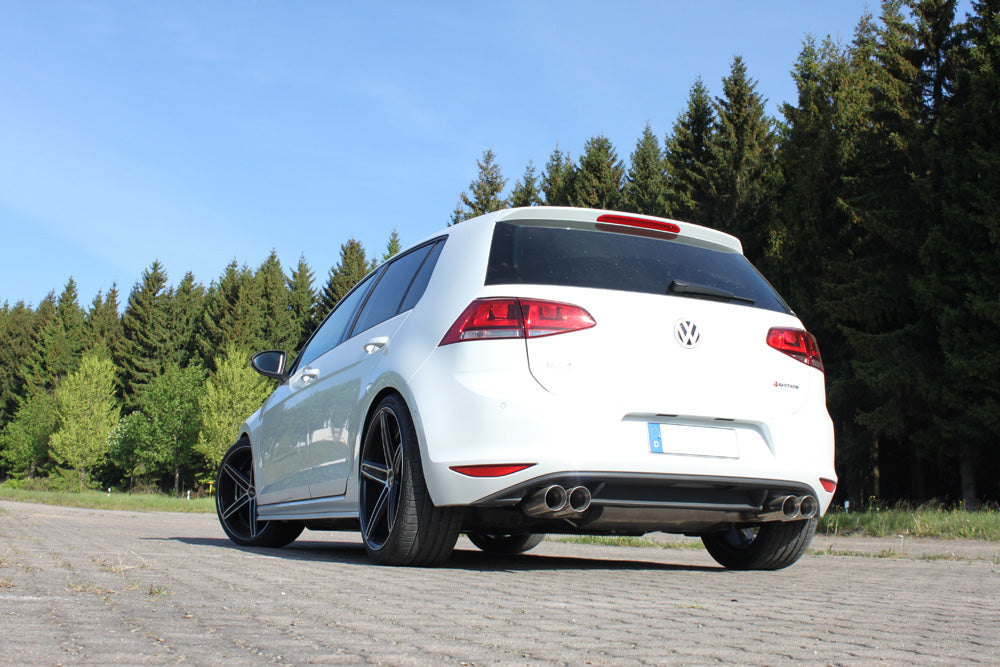 VW Golf VII 4-Motion Endschalldämpfer quer Ausgang rechts/links - 2x80 Typ 25 rechts/links