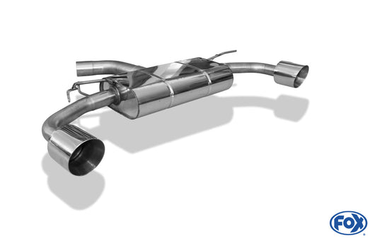 VW Golf VII Facelift Einzelradaufhängung - Einsatz matt Endschalldämpfer rechts/links - 1x100 Typ 25 rechts/links inkl. Heckeinsatz schwarz matt