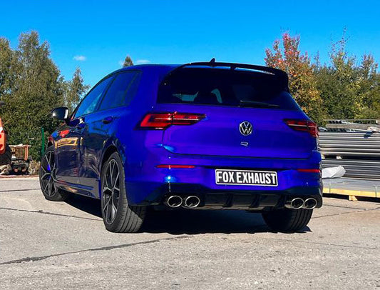 FOX VW Golf VIII R Endrohre rechts/links - 2x115x85 Typ 32 rechts/links - passend auf den originalen Endschalldämpfer