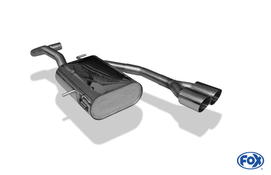 VW Lupo 6X Endschalldämpfer Ausgang mittig - 2x80 Typ 14