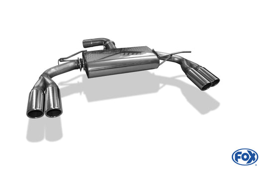 VW Beetle 2,0l - 16 (5C) Coupe & Cabrio Endschalldämpfer Ausgang rechts/links - 2x80 Typ 16 rechts/links