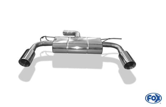 VW Beetle R-Paket - 16 (5C) Coupe & Cabrio Einzelradauf. Endschalldämpfer Ausgang rechts/links - 1x100 Typ 25 rechts/links