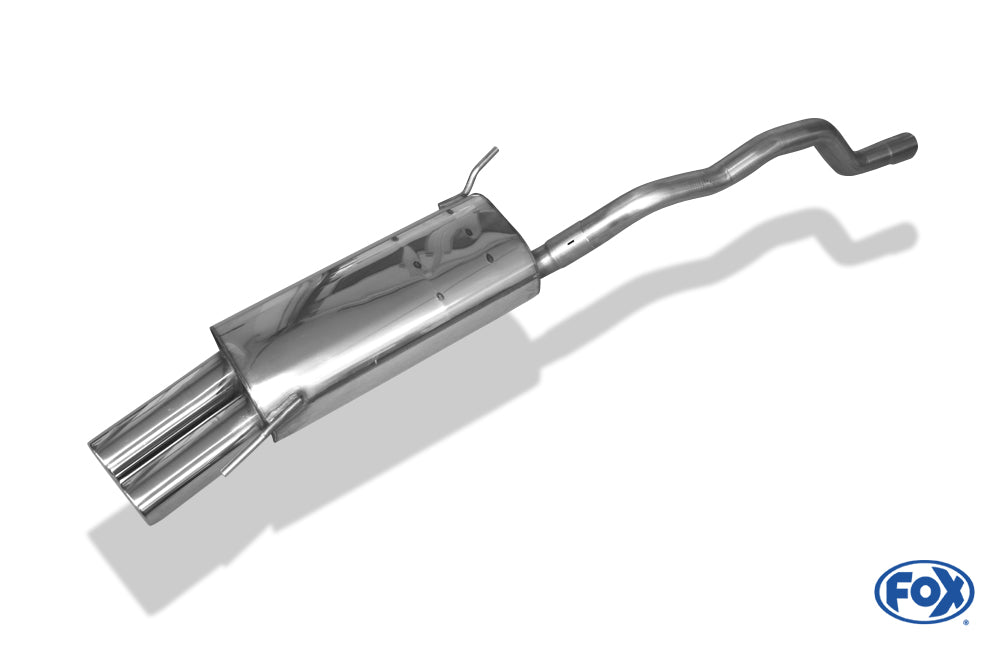 VW Bus T4 Syncro Endschalldämpfer inkl. Verbindungsrohr mit Halter - 2x80 Typ 13