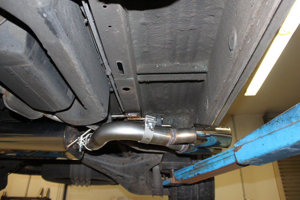 VW T4 - 2,5l TDI Sidepipe bestehend aus End- und Vorschalldämpfer mit Ausgang an der Fahrerseite - 2x106x71 Typ 38