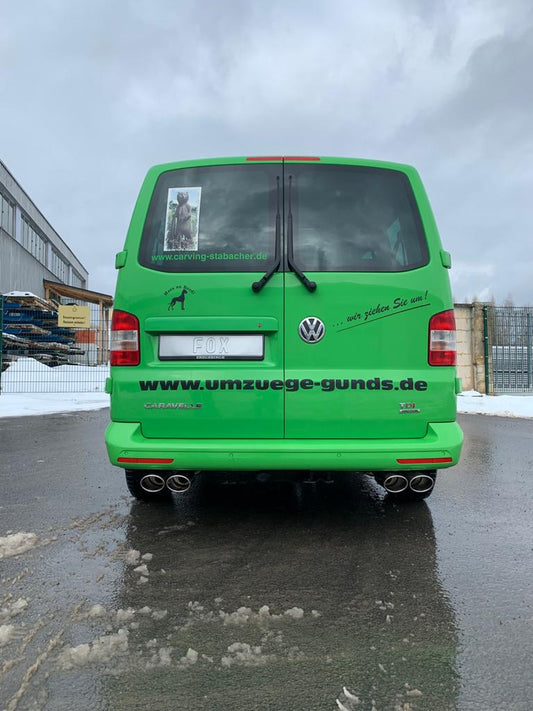 VW Bus T5/ T6 4motion Endschalldämpfer Ausgang rechts/links - 2x115x85 Typ 32 rechts/links
