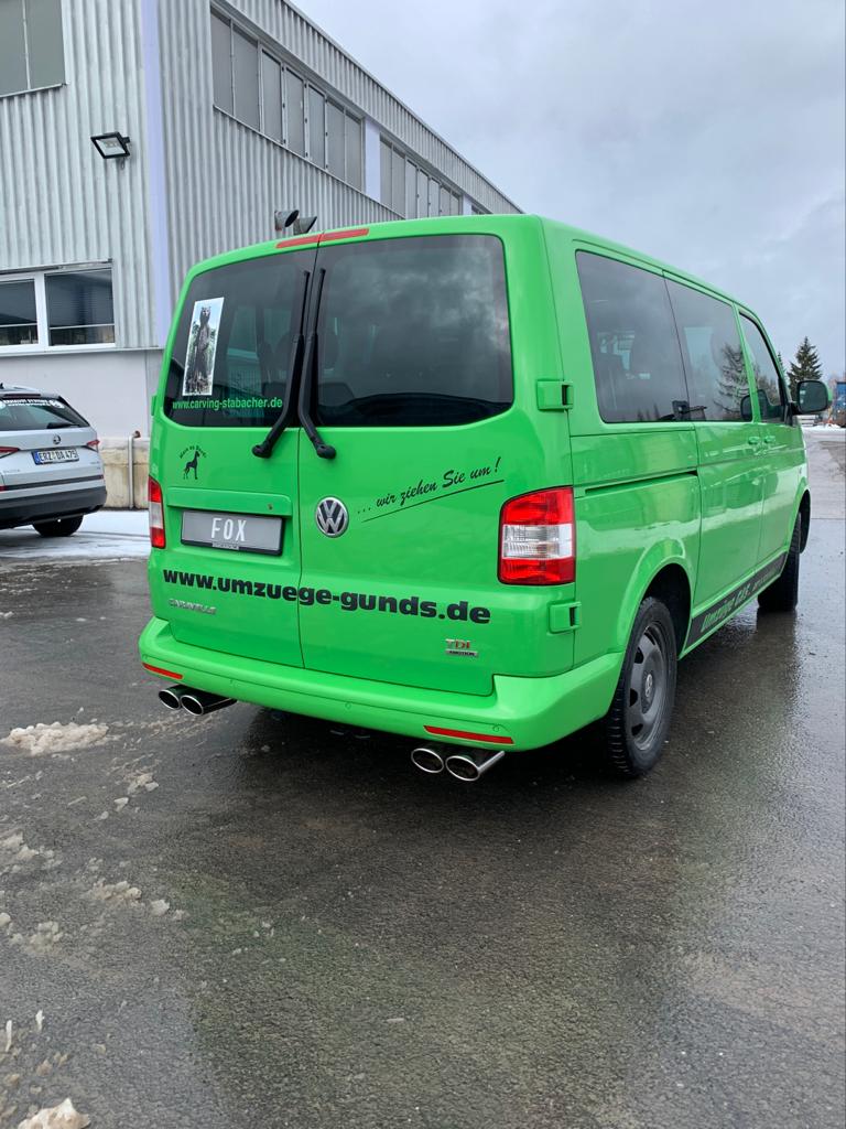 VW Bus T5/ T6 4motion Endschalldämpfer Ausgang rechts/links - 2x115x85 Typ 32 rechts/links
