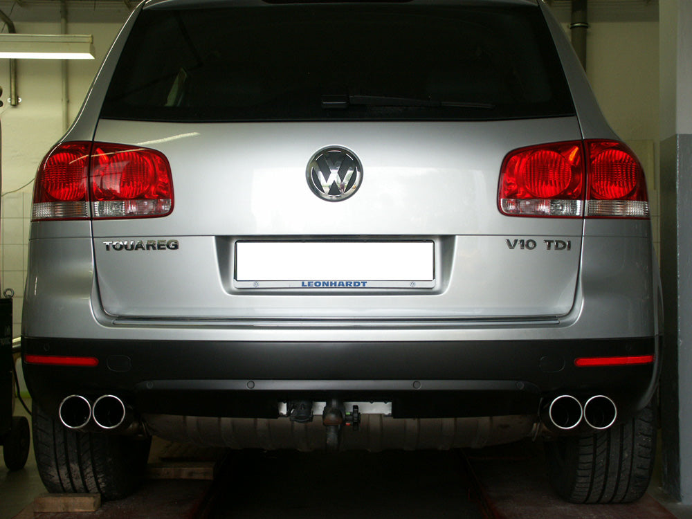 VW Touareg Typ 7L Endrohrpaar zum Anschweißen - 2x90 Typ 16 rechts/links