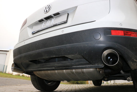 VW Touareg Typ 7P Endrohrpaar zum Anstecken für den originalen Endschalldämpfer - 1x114 Typ 25 rechts/links
