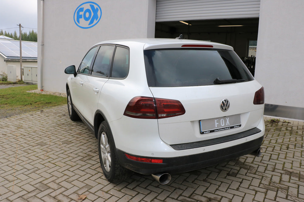 VW Touareg Typ 7P Endrohrpaar zum Anstecken für den originalen Endschalldämpfer - 1x114 Typ 25 rechts/links