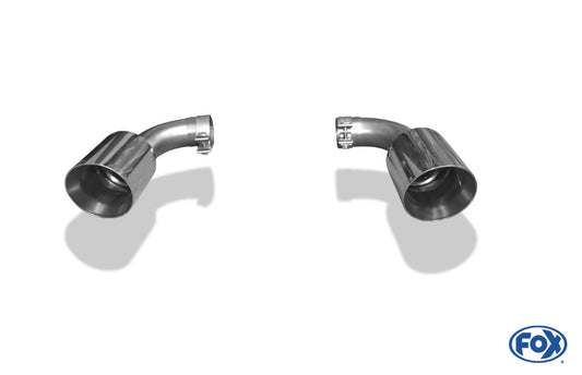 VW Touareg Typ 7P Endrohrpaar zum Anstecken für den originalen Endschalldämpfer - 1x125 Typ 25 rechts/links