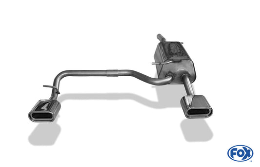 VW Caddy III Endschalldämpfer Ausgang rechts/links - 160x80 Typ 53 rechts/links