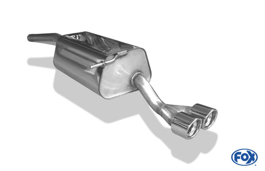 VW Caddy III Endschalldämpfer einseitig - 2x80 Typ 17