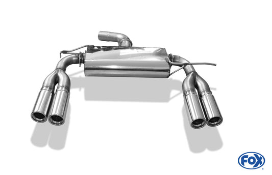 VW EOS - 1F Endschalldämpfer einseitig - 2x76 Typ 13 rechts/links