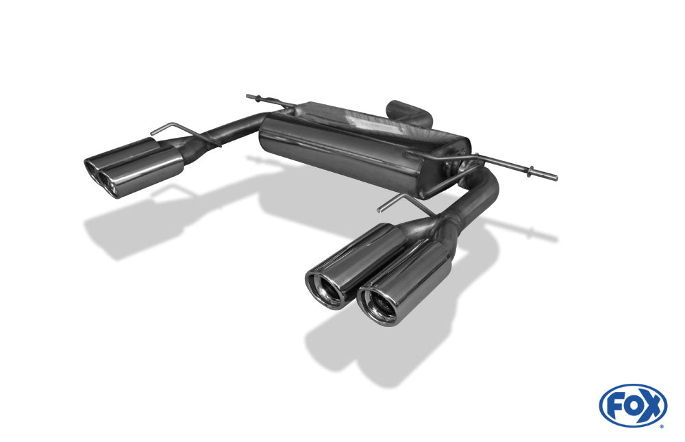 VW Eos V6 Endschalldämpfer Ausgang rechts/links - 2x80 Typ 17 rechts/links