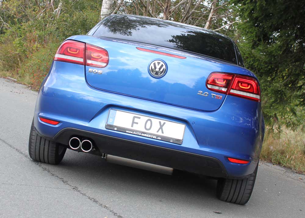 VW Eos 1F - Facelift - 2,0l Endschalldämpfer einseitig - 2x80 Typ 16