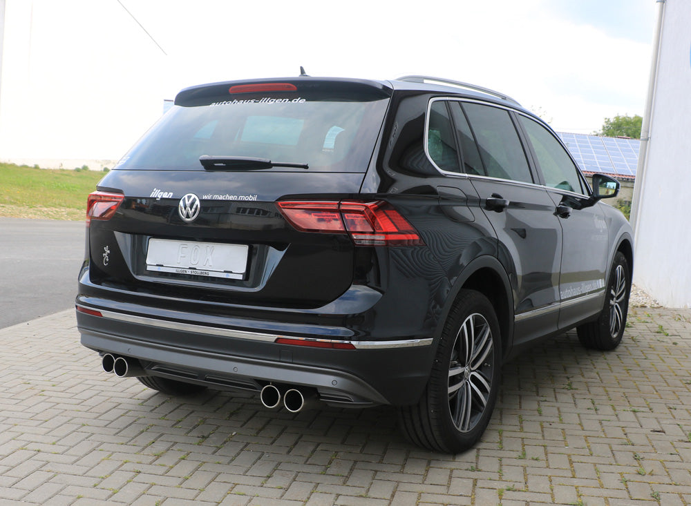 VW Tiguan II Benzin - 4motion Endschalldämpfer Ausgang rechts/links - 2x90 Typ 12 rechts/links