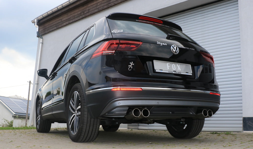 VW Tiguan II Benzin - 4motion Endschalldämpfer Ausgang rechts/links - 2x90 Typ 12 rechts/links