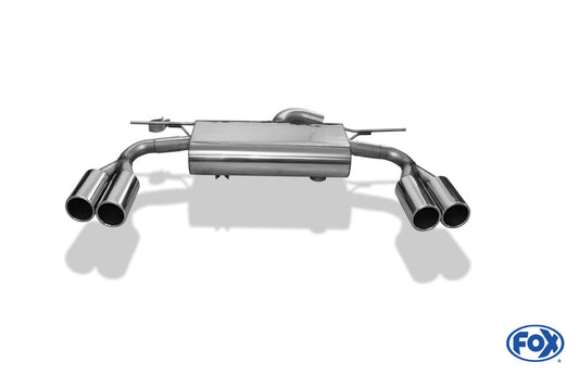 VW Tiguan II Benzin - 4motion Endschalldämpfer Ausgang rechts/links - 2x90 Typ 12 rechts/links