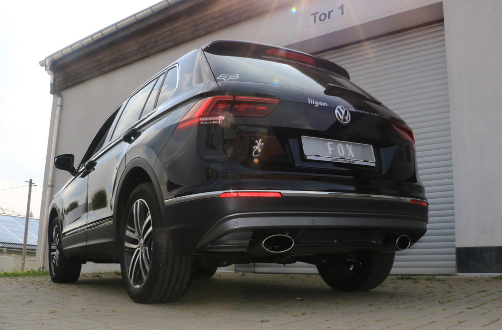 VW Tiguan II Benzin - 4motion Endschalldämpfer Ausgang rechts/links - 160x90 Typ 38 rechts/links