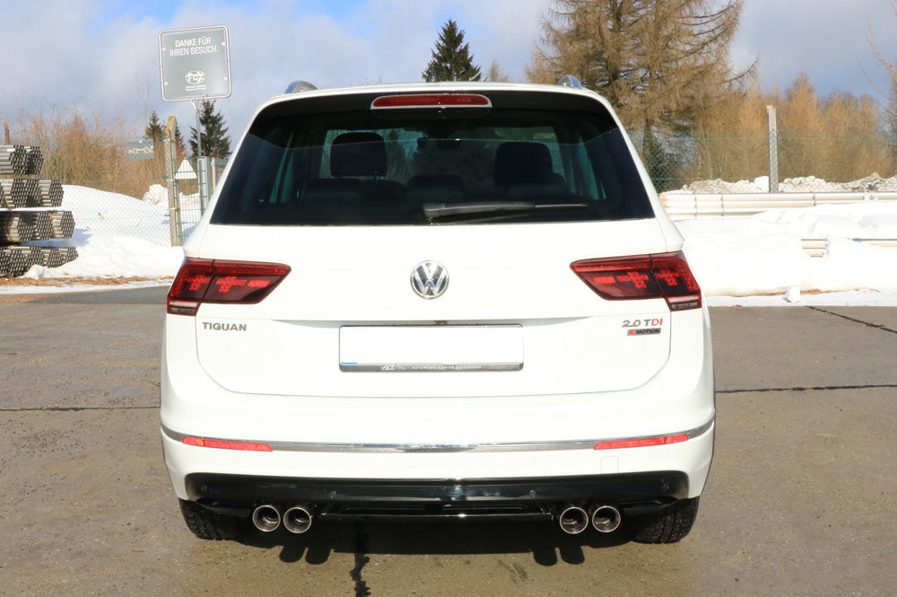 VW Tiguan II Diesel - 4motion Endschalldämpfer quer - 2x80 Typ 25 rechts/links
