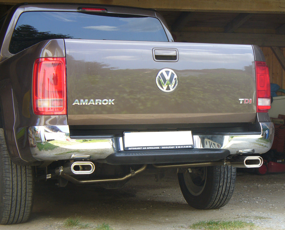 VW Amarok 4x4 Endschalldämpfer Ausgang rechts/links - 160x80 Typ 53 rechts/links