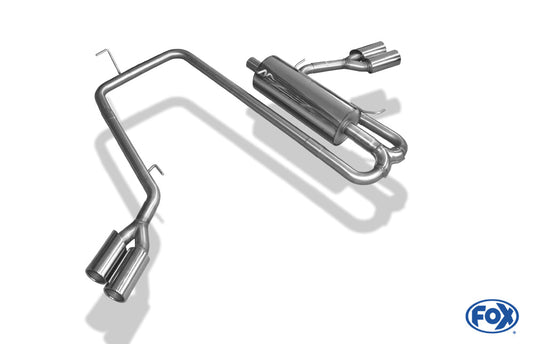 VW Amarok 4x4 - ohne Trittbrett Endschalldämpfer Ausgang seitlich rechts und links am Fahrzeug - 2x90 Typ 12 rechts/links