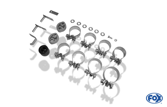 VW Amarok 4x4 - mit Trittbrett Endschalldämpfer Ausgang seitlich rechts und links am Fahrzeug - 2x90 Typ 12 rechts/links