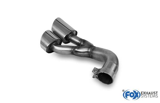 VW Amarok 4x4 Endrohr rechts zur Seite - 2x115x85 Typ 38 rechts