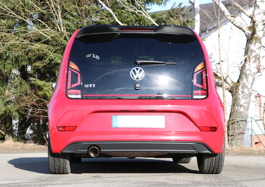 VW UP GTI Endrohrsystem links passend auf originalen oder FOX-Endschalldämpfer - 1x90 Typ 25 links