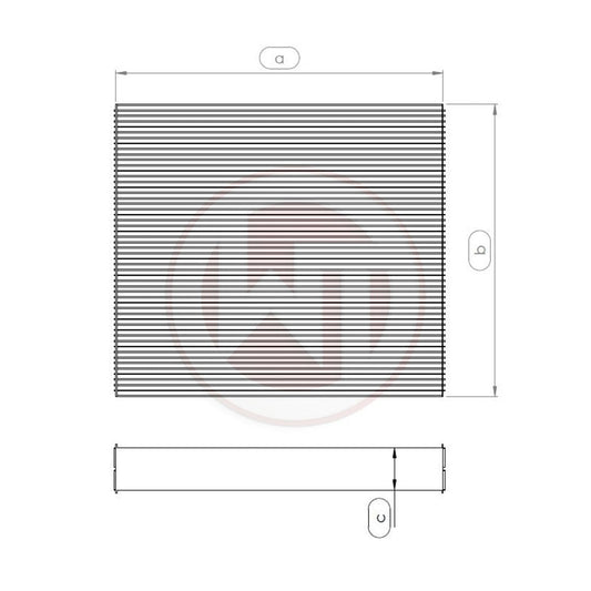 Wagner Tuning Wasserkühlernetz 563x468x32